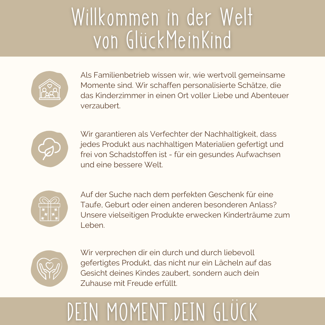 Personalisiertes Kinderlicht LED - Feen Welt